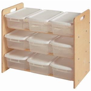Nine Bin Toy Organizer Double Sided 9 Compartment Cubby