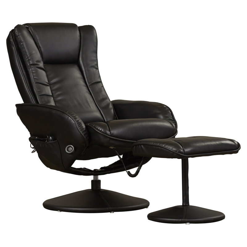 andre reclining chair and ottoman costco 25 elegant black leather