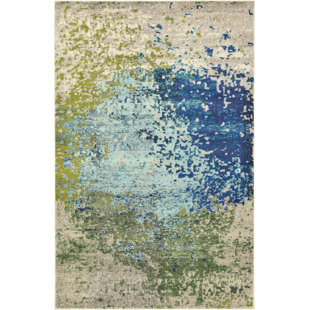 Blue Ivory Cream Area Rugs You Ll Love Wayfair Hayes Loom Synthetic Blue Area Rug