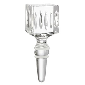 Mercer Prismatic Cut Square Glass Bottle Stopper