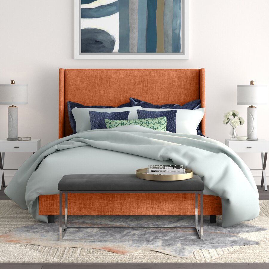 Milan Upholstered Panel Bed