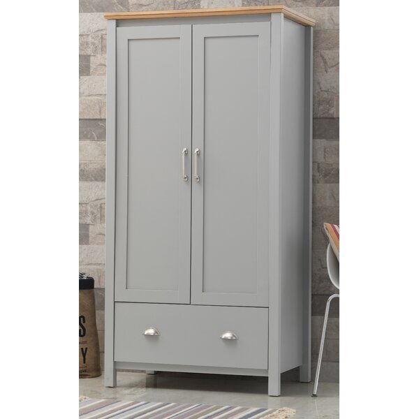 House Of Hampton Barry 2 Door Wardrobe Wayfair Co Uk