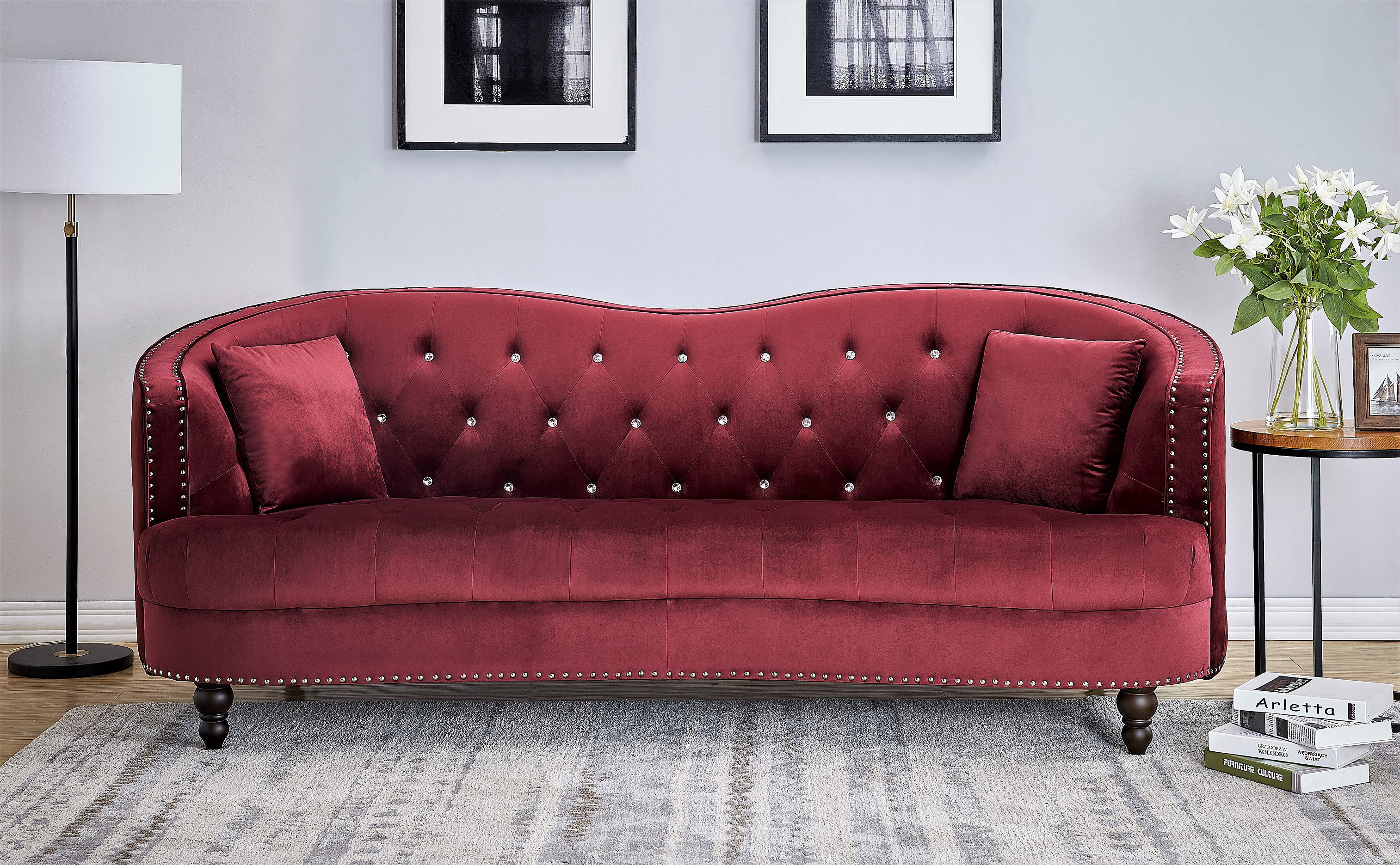 House Of Hampton Tori Curved Sofa Wayfair House Of Hampton Tori Curved Sofa Wayfair