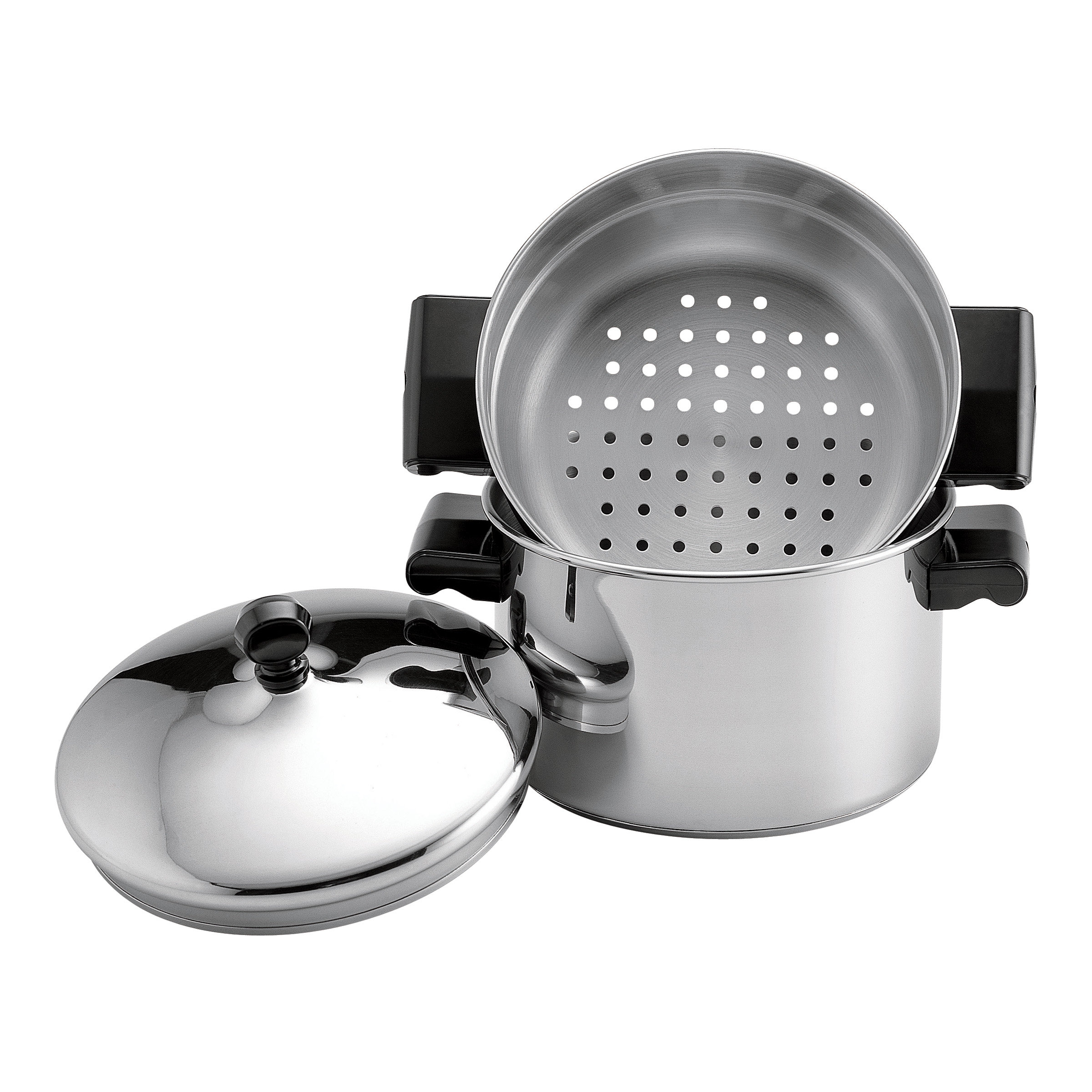 Farberware Classic 3 Piece Stainless Steel Steamer Set & Reviews | Wayfair