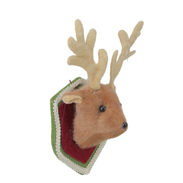stuffed deer heads