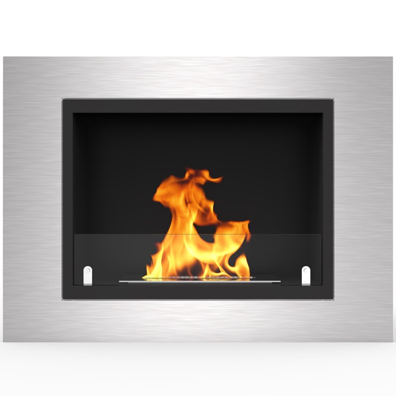 Orren Ellis Loyd Ventless Recessed Wall Mounted Bio Ethanol