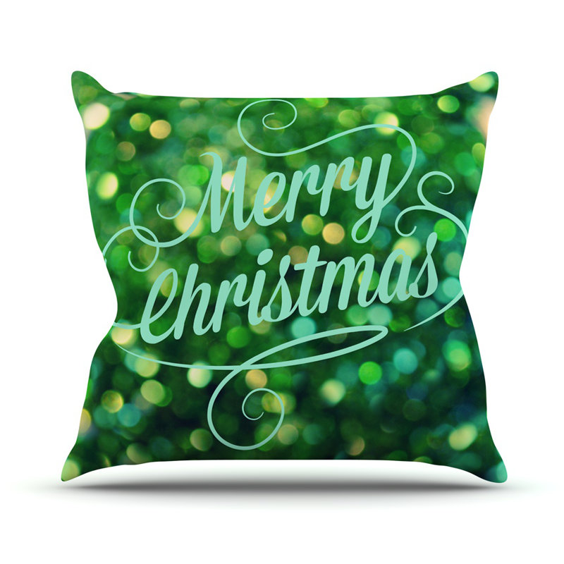 KESS InHouse Merry Christmas Throw Pillow & Reviews Wayfair