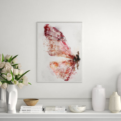 Fern Watercolor Painting Butterfly Wall Art Print Nature Art Painting Art Collectibles Vadel Com