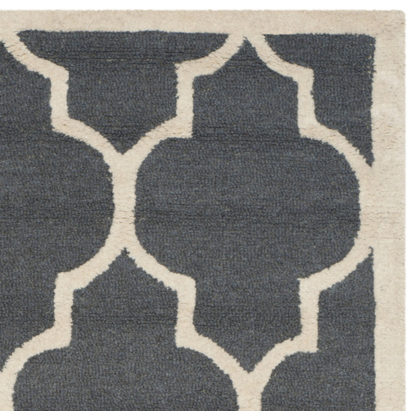 Safavieh Dalton HandTufted Dark Grey/Ivory Area Rug & Reviews