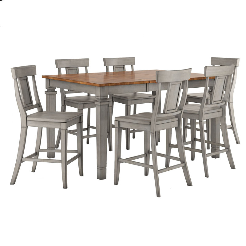 Birch Lane™ 7 - Piece Counter Height Extendable Dining Set ... (800 x 800 Pixel)