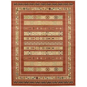 Foret Noire Rust Red Area Rug