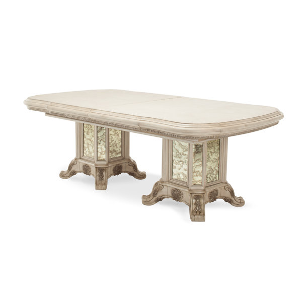 Platine De Royale Extendable Dining Table by Michael Amini Michael Amini