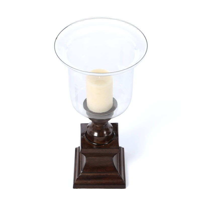 Cole & Grey Rustic Metal Glass Hurricane & Reviews Wayfair