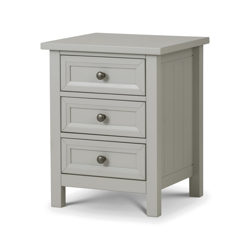 Breakwater Bay Trident 3 Drawer Bedside Table Reviews Wayfair
