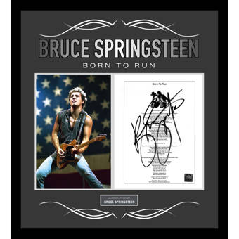 Luxewest Bruce Springsteen Born To Run Autographed Lyric - 