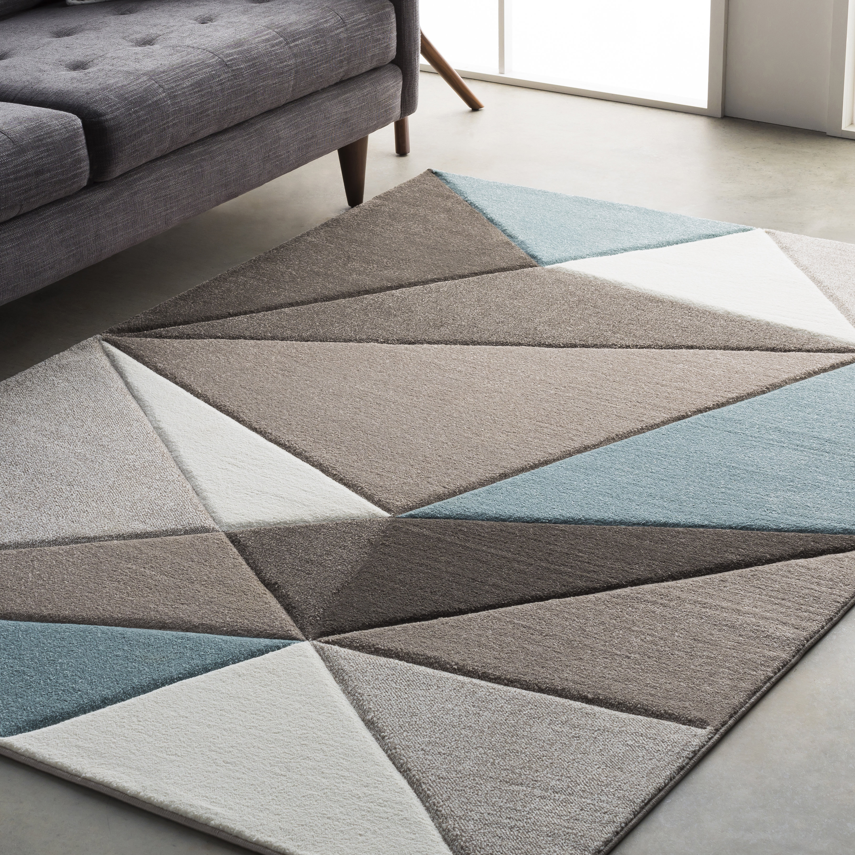 Mott Street Modern Geometric Carved Teal Gray Area Rug Reviews Mott Street Modern Geometric Carved Teal Gray Area Rug Reviews Allmodern