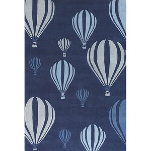 Caddy Balloon White/Blue Area Rug