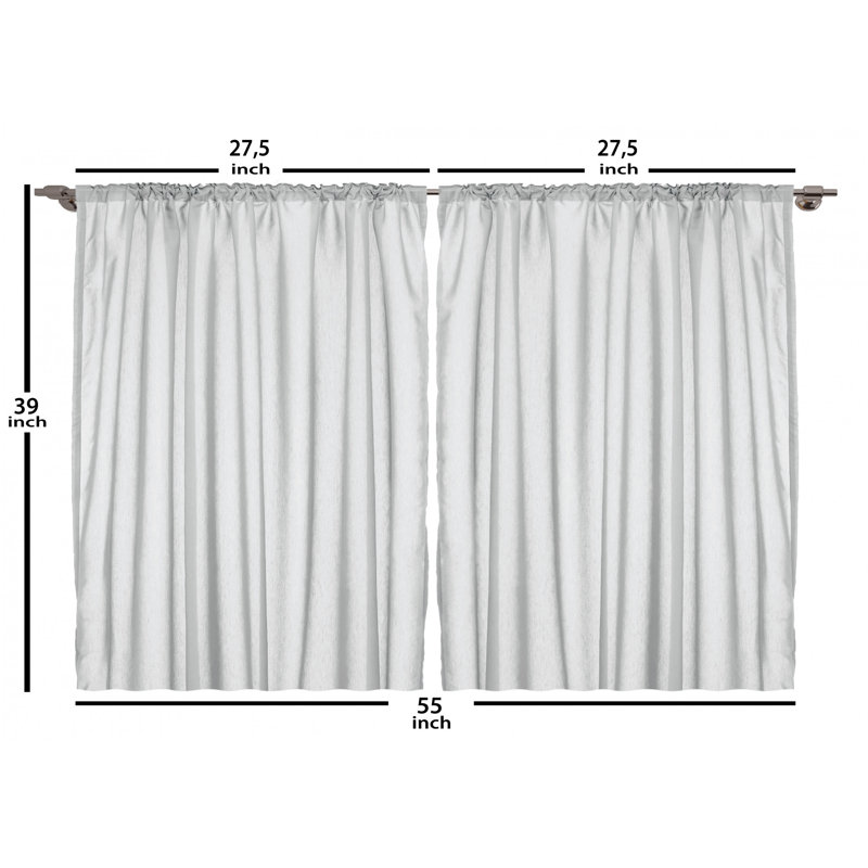 East Urban Home Circus Kitchen Curtain Wayfair
