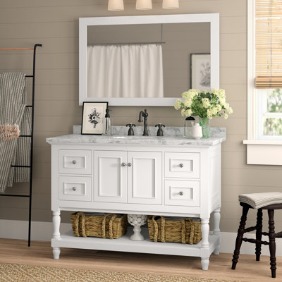 Birch Lane Heritage Davey 48 Inch Single Bathroom Vanity Set With Birch Lane Heritage Davey 48 Inch