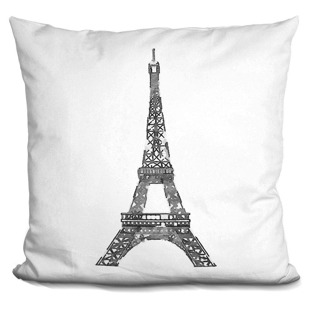 House Of Hampton Elisha Eiffel Tower Throw Pillow Wayfair