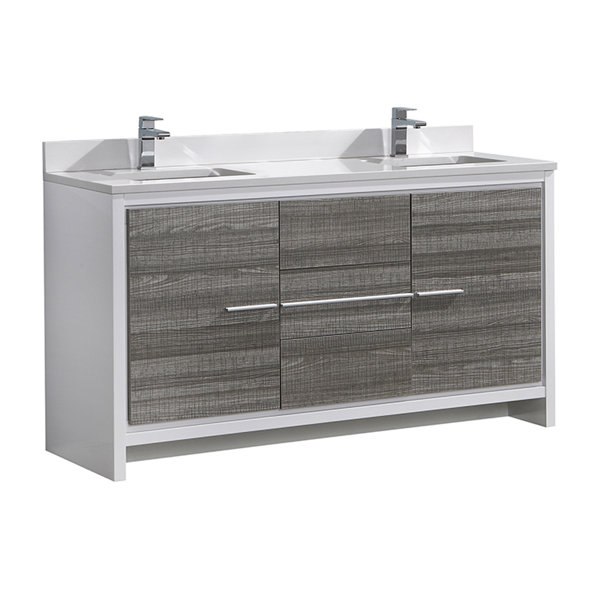 Trieste Allier Rio 60 Double Bathroom Vanity Set by Fresca