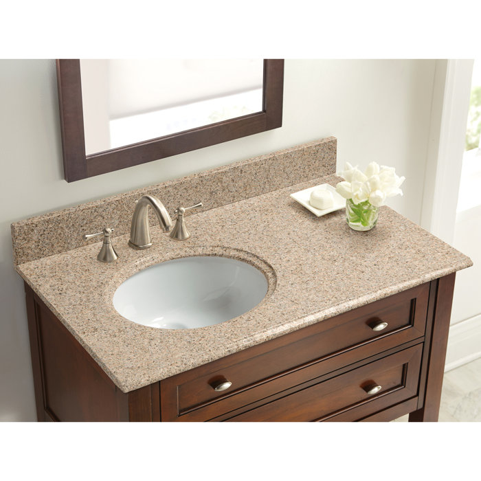 Halsteadinternational Granite 37 Single Bathroom Vanity Top