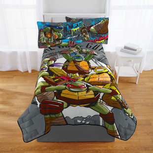 Multi Color 40 x 50 Nickelodeon Teenage Mutant Ninja Turtles Good Guys Leo Fleece Throw Blanket in Pocket Set