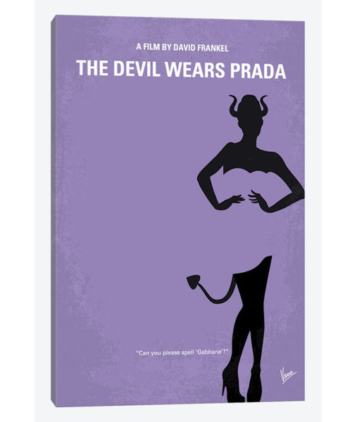 East Urban Home The Devil Wears Prada Minimal Movie Poster Advertisement On Wrapped Canvas Wayfair