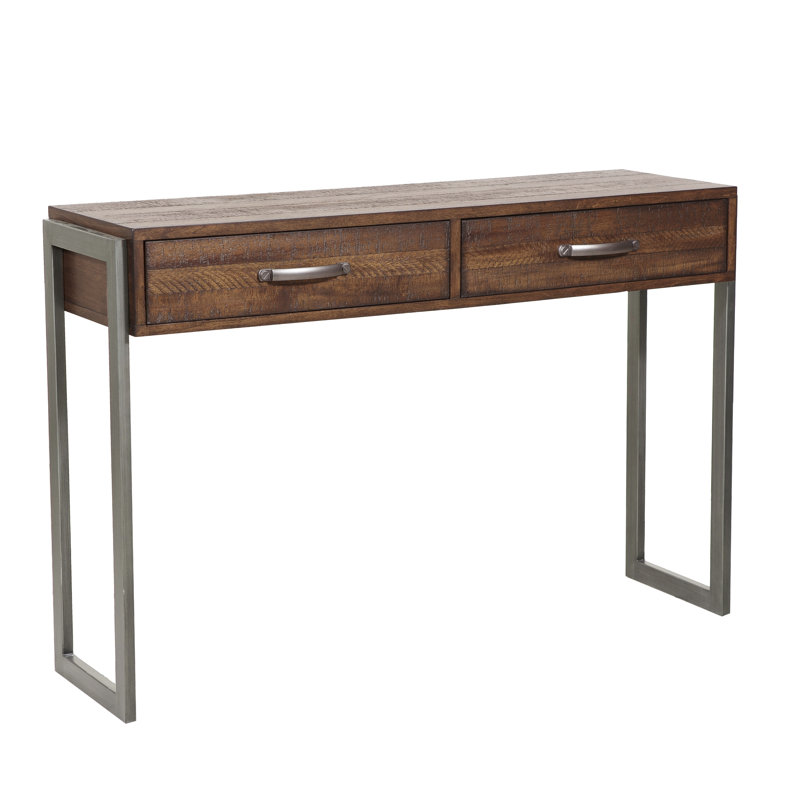 Union Rustic Laroche Heavily Distressed Rustic Style 2 Drawers