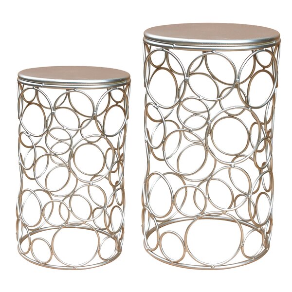 Moxee Metal 2 Piece Nesting Tables By Mercer41
