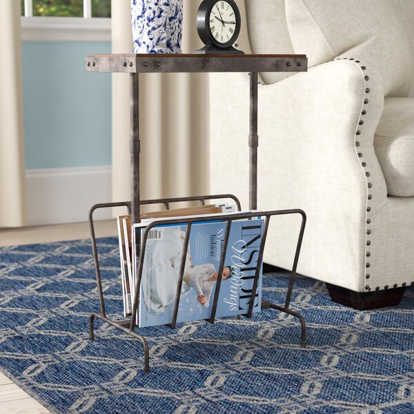 Refugio Industrial Magazine End Table By Williston Forge