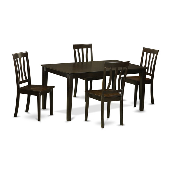Smyrna 5 Piece Solid Wood Dining Set By Charlton Home Best