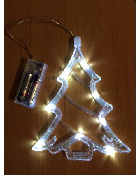 LED Battery Operated Christmas Tree Window Light by Perfect Holiday