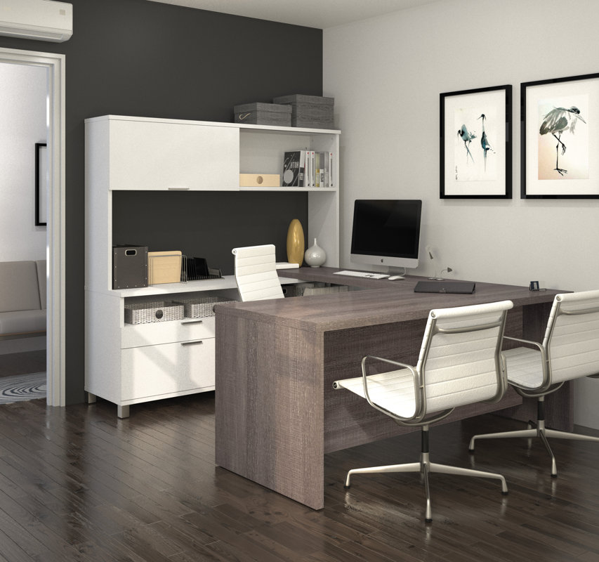 mercury row ariana 4-piece u-shape desk office suite & reviews mercury row ariana 4-piece u-shape desk office suite & reviews