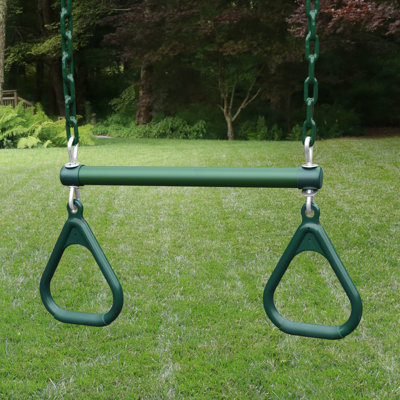 Trapeze Rings for Swing Sets Gorilla Playsets Color: Green