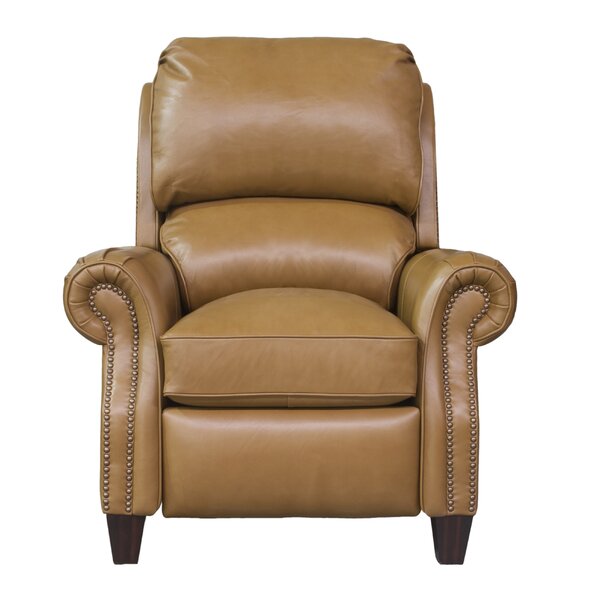 Leonard Leather Manual Recliner by Darby Home Co