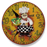 Fat Chef Kitchen Clock Wayfair