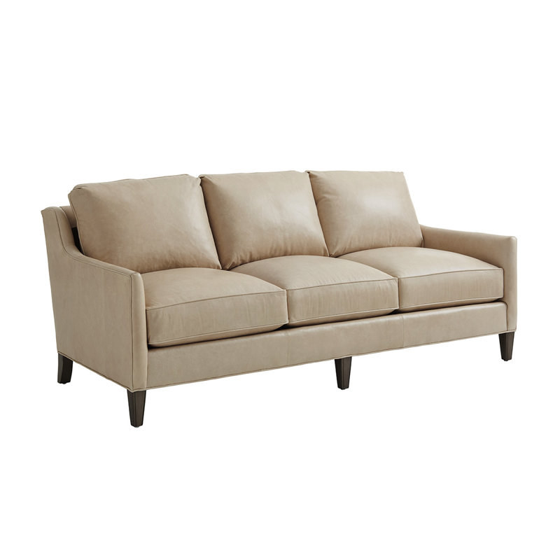 Lexington Ariana Genuine Leather 83 Square Arm Sofa Wayfair Lexington Ariana Genuine Leather 83
