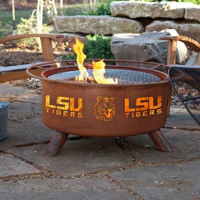 Patina Products Collegiate Series Steel Wood Burning Fire Pit