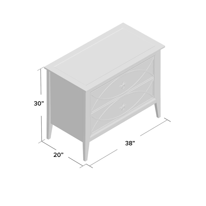 Bernhardt Marquesa Mirrored Front 2 Drawer Nightstand Reviews