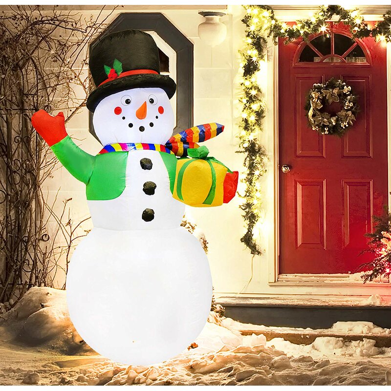 The Holiday Aisle Christmas Snowman Inflatable & Reviews | Wayfair