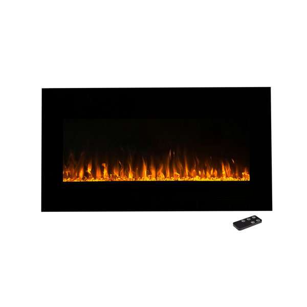 Lazaro Wall Mounted Electric Fireplace by Symple Stuff
