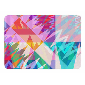 Triangle Feast by Miranda Mol Memory Foam Bath Mat