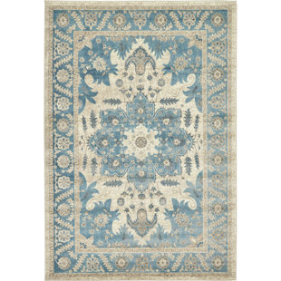 Persian Oriental Rugs You Ll Love Wayfair Jaiden Cream Blue Area Rug