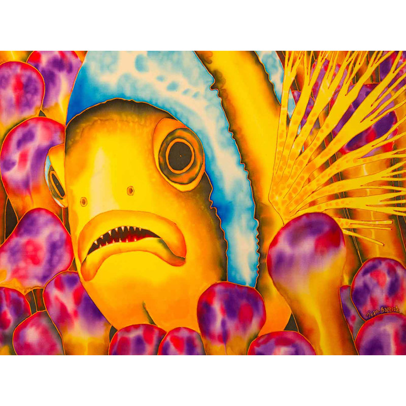 Bay Isle Home Yellow Clown Fish Acrylic Painting Print On Canvas Wayfair