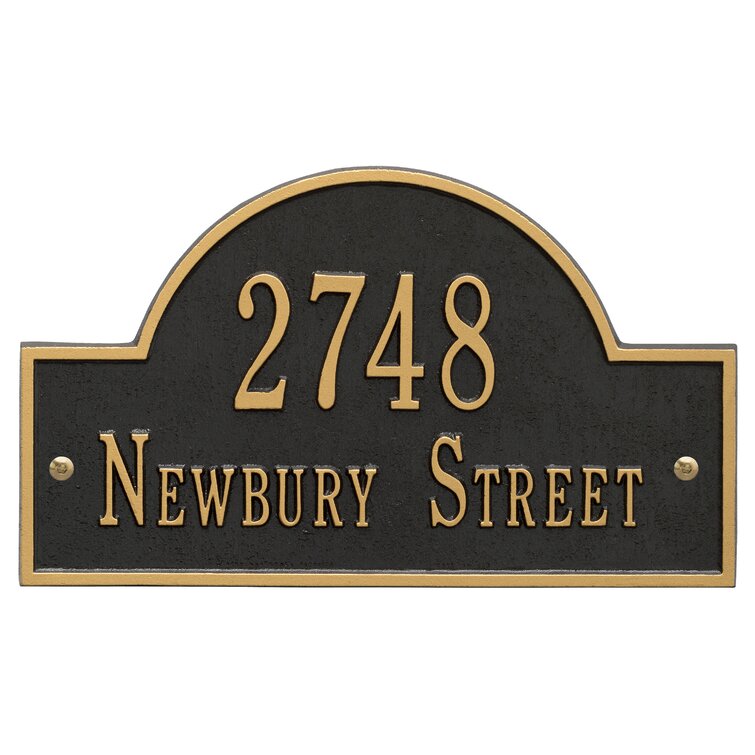 Whitehall Products 2-Line Wall Address Plaque & Reviews | Wayfair