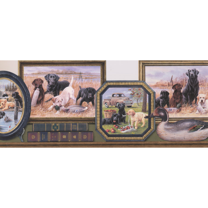 Darby Home Co Elzira Retro Dogs In Framed Pictures Vintage 15 L X