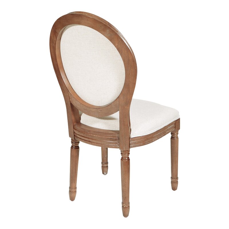 haleigh upholstered king louis back side chair