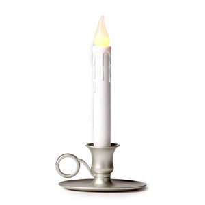 Battery-Operated Cordless Classic Candlestick with Auto Timer