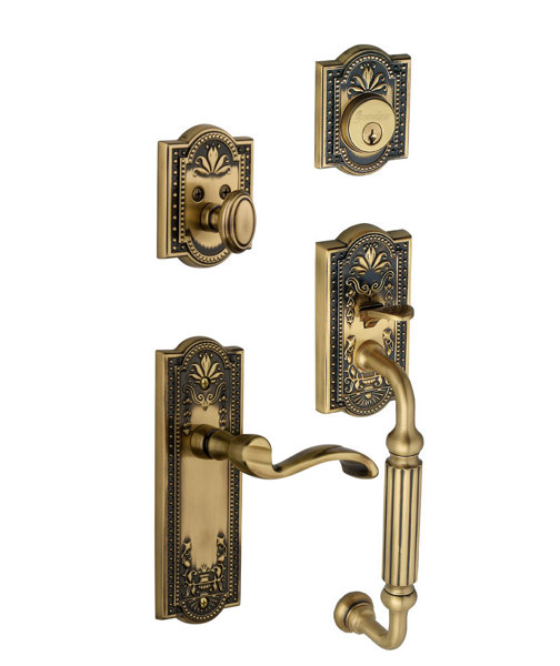 Parthenon F-Grip Right Hand Door Lever by Grandeur